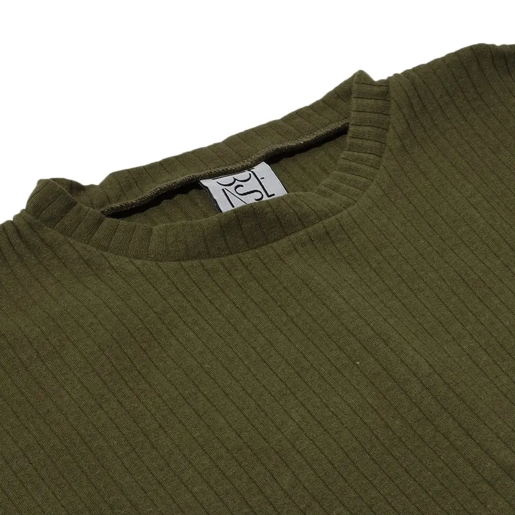 Baserange ベースレンジ SHAW LONG SLEEVE TEE-FLEECE RIB