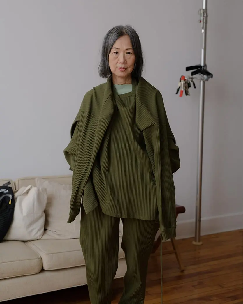 BASERANGE/ SHAW LONG SLEEVE TEE-FLEECE RIB|シャウ ロングスリーブ