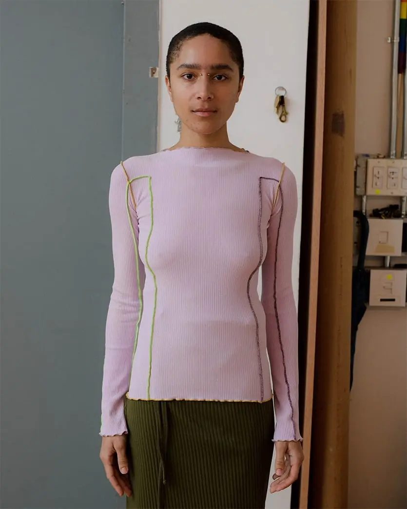 BASERANGE/OMATO LONG SLEEVE COTTON RIB|オマト ロングスリーブ