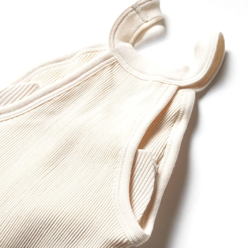 HAKUJI ハクジ Twist cotton bra tank ツイスト コットン ブラ