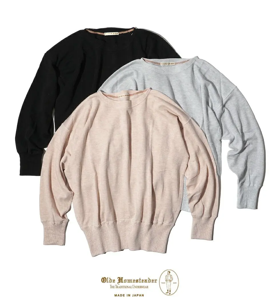 Olde steader エクストラコットンニット musterwerk OLDE HOMESTEADER/EXTRA COTTON JERSEY CREW NECK LONG SLEEVE