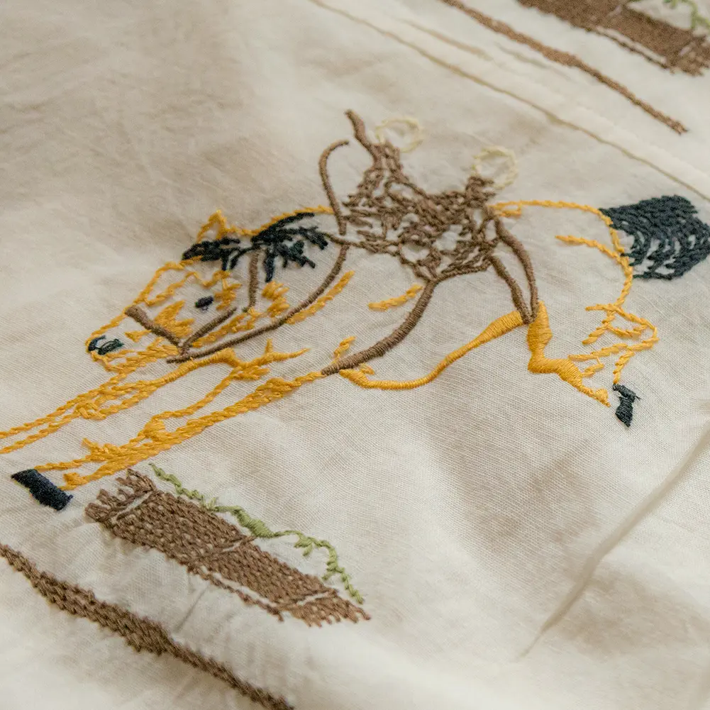 BODE(ボーディ)/EMBROIDERED BUCKAROO LS SHIRT（エンブロイダー