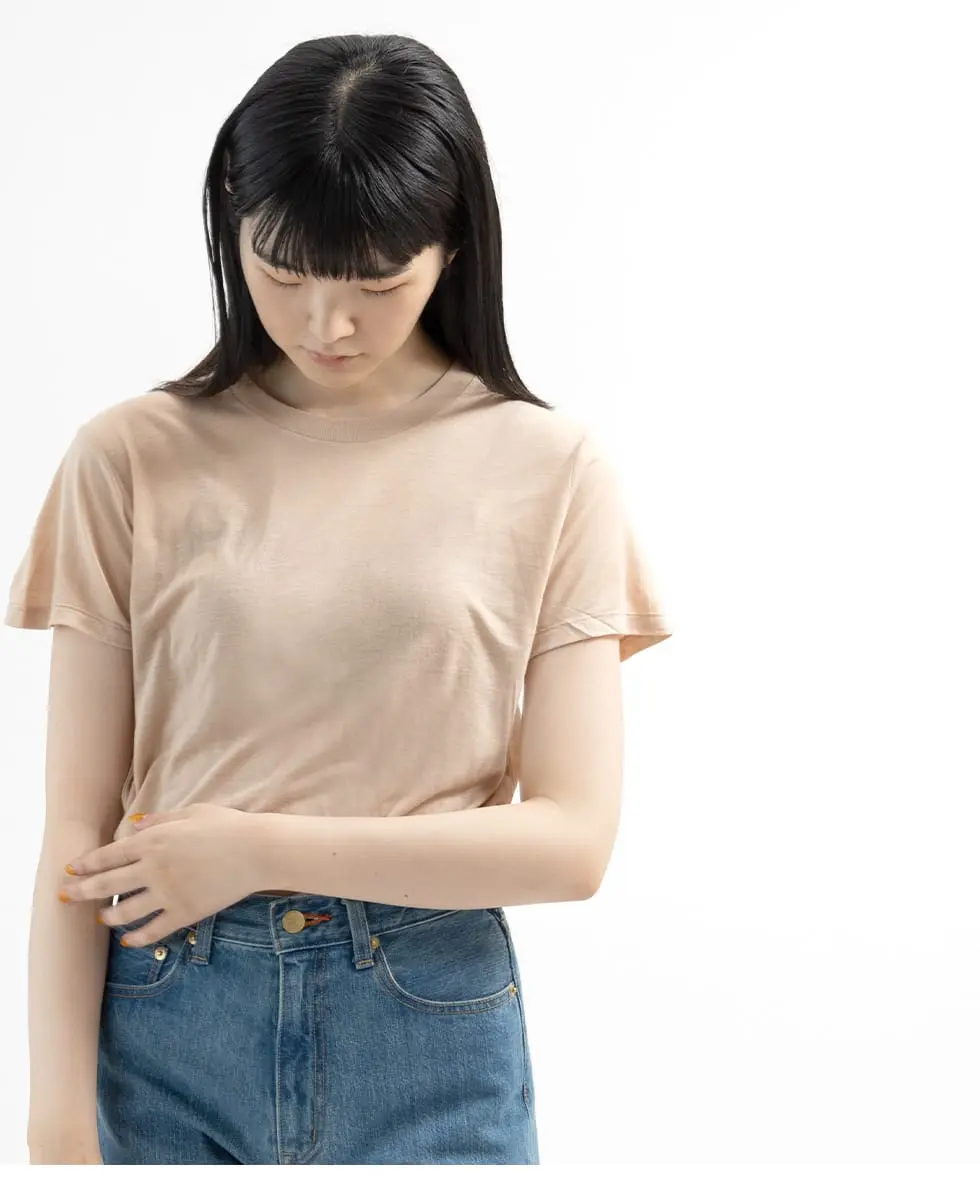BASERANGE バンブークルーネックTシャツ（Tシャツ/カットソー