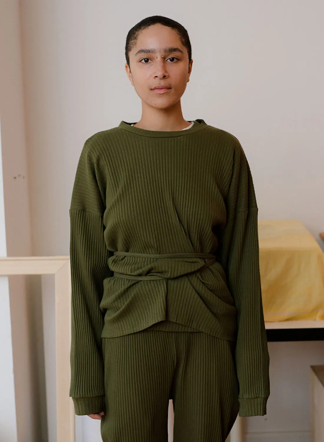 ベースレンジ BASERANGE BASERANGE ワンピース SHAW LONG SLEEVE