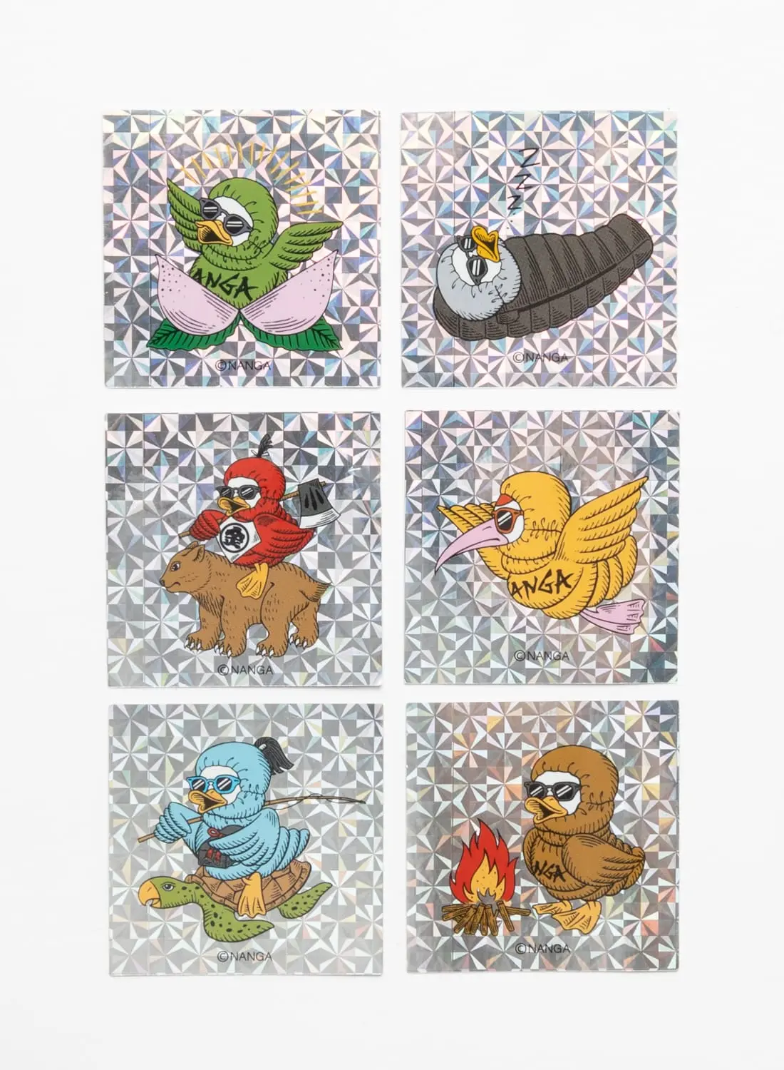 Kagrra, Core 特典 大判 ステッカー NANGA(ナンガ)HOLOGRAPHIC GAAACY SQUARE STICKER(ホロ