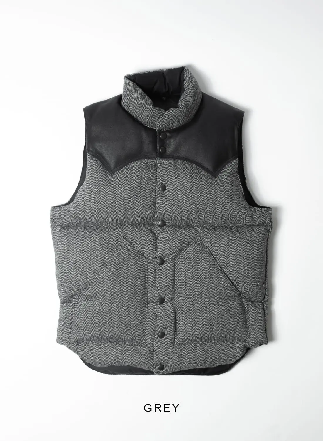 Rocky Mountain Featherbed(ロッキーマウンテン フェザーベッド)/DOWN VEST TWEED(ダウン ベスト ツイード)/ダウンベスト  ベスト アウター メンズ 日本製 200-232-11 Rocky Mountain Featherbed(ロッキーマウンテンフェザーベッド)|  MOONLOID