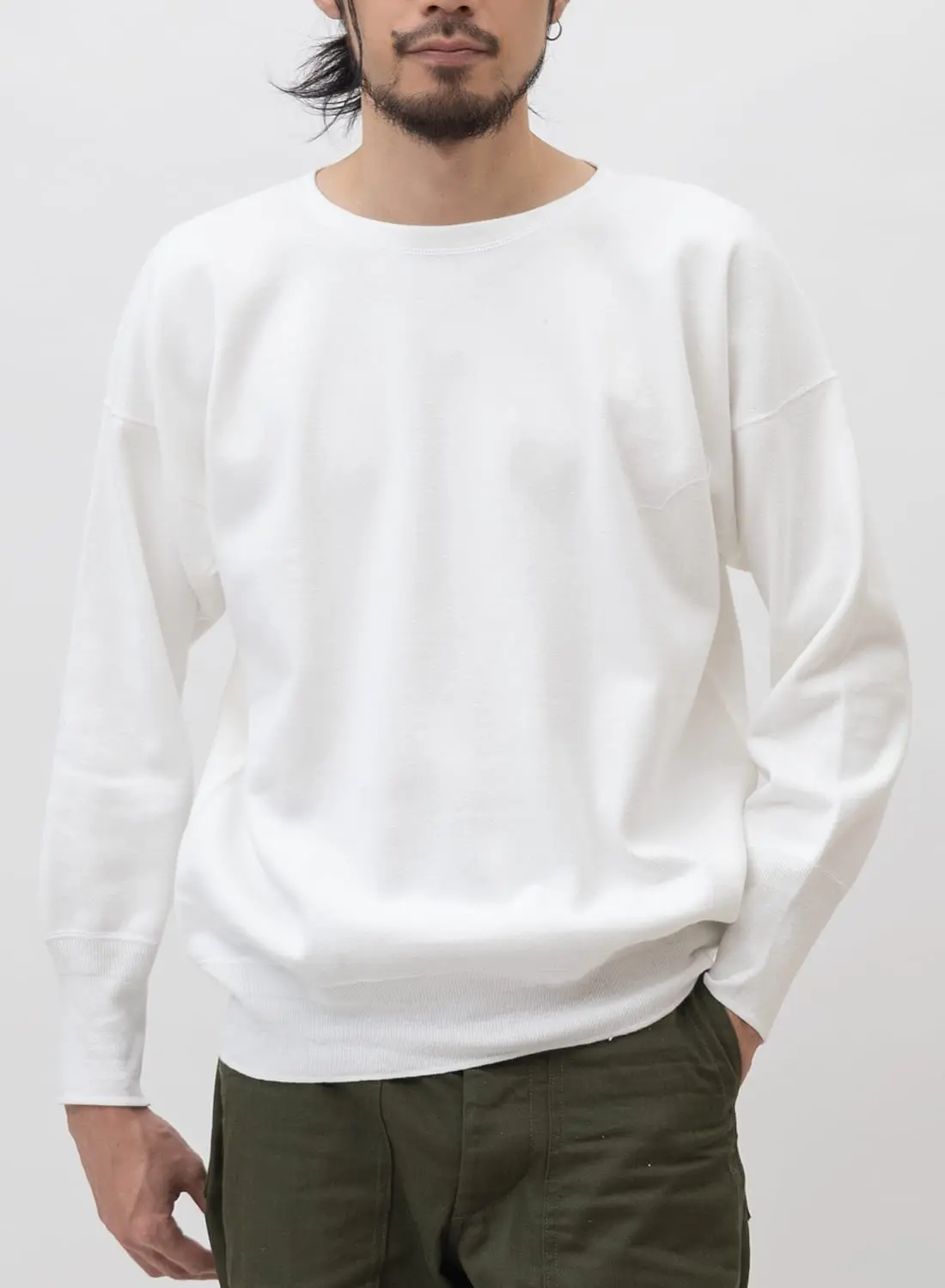 Medium sportswear スウェット olde homesteader オールドホームステッダー ラスティックジャージー クルーネック