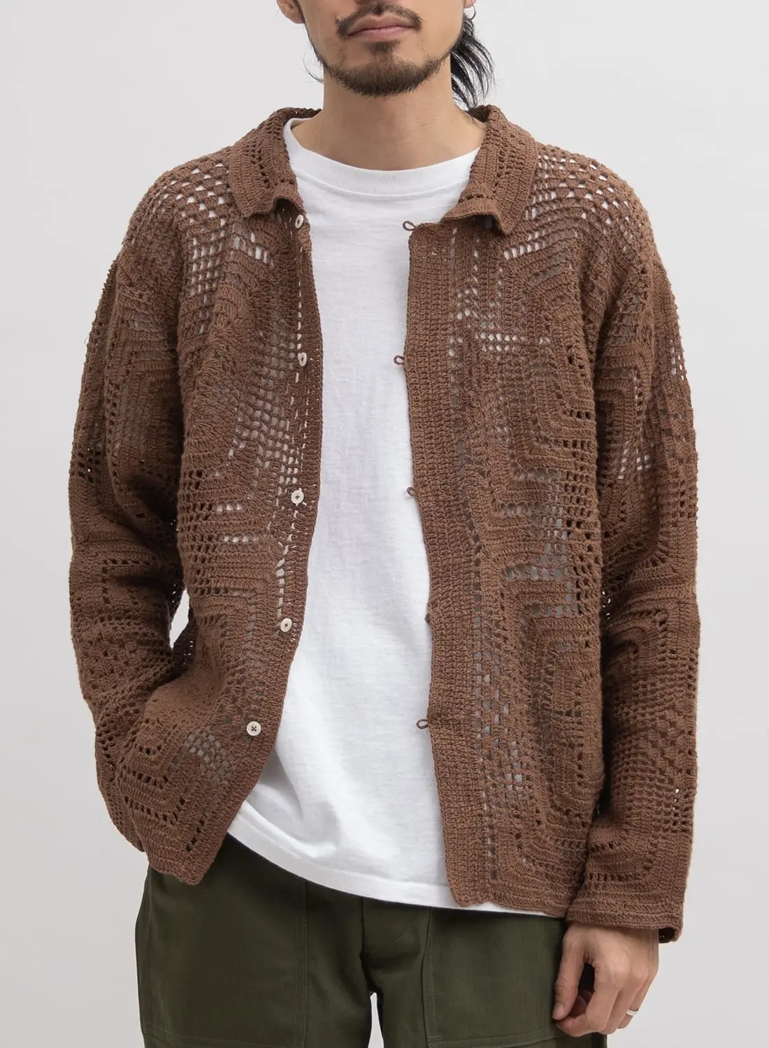 BODE(ボーディー) BODE CROCHET OVERSHIRT クロシェニット