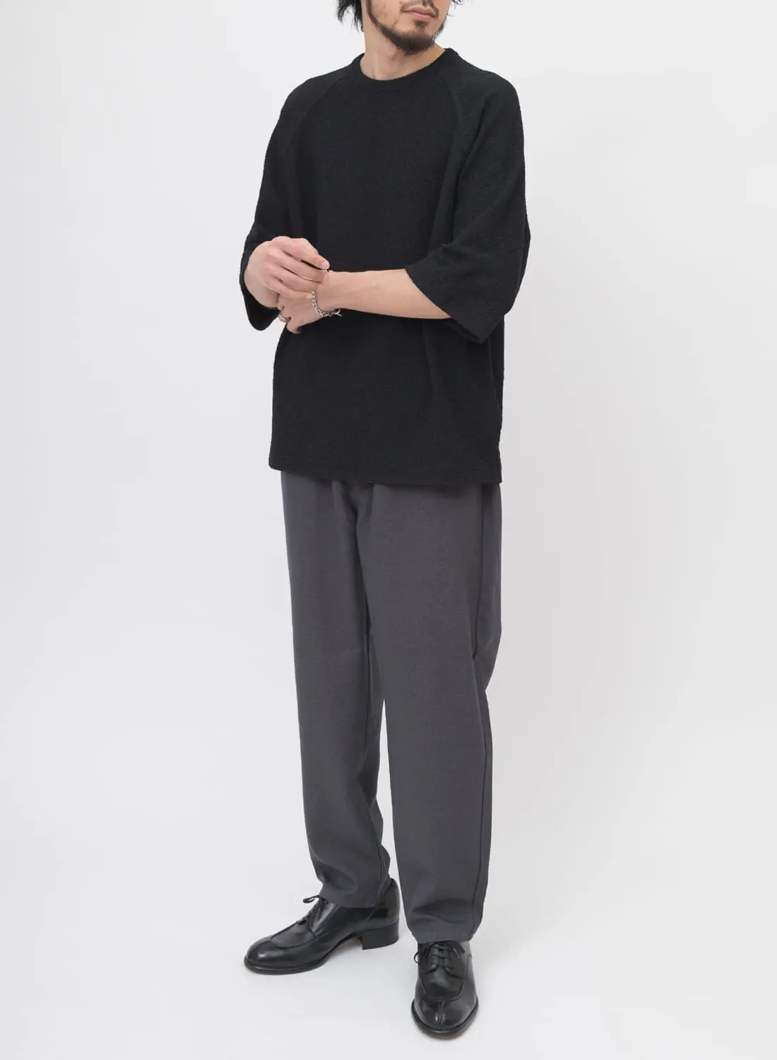 naptime刺繍グレーラグランスリーブトレーナー 刺繍ハーフジップトレーナー [GRAY] – 羊文学 Official Store