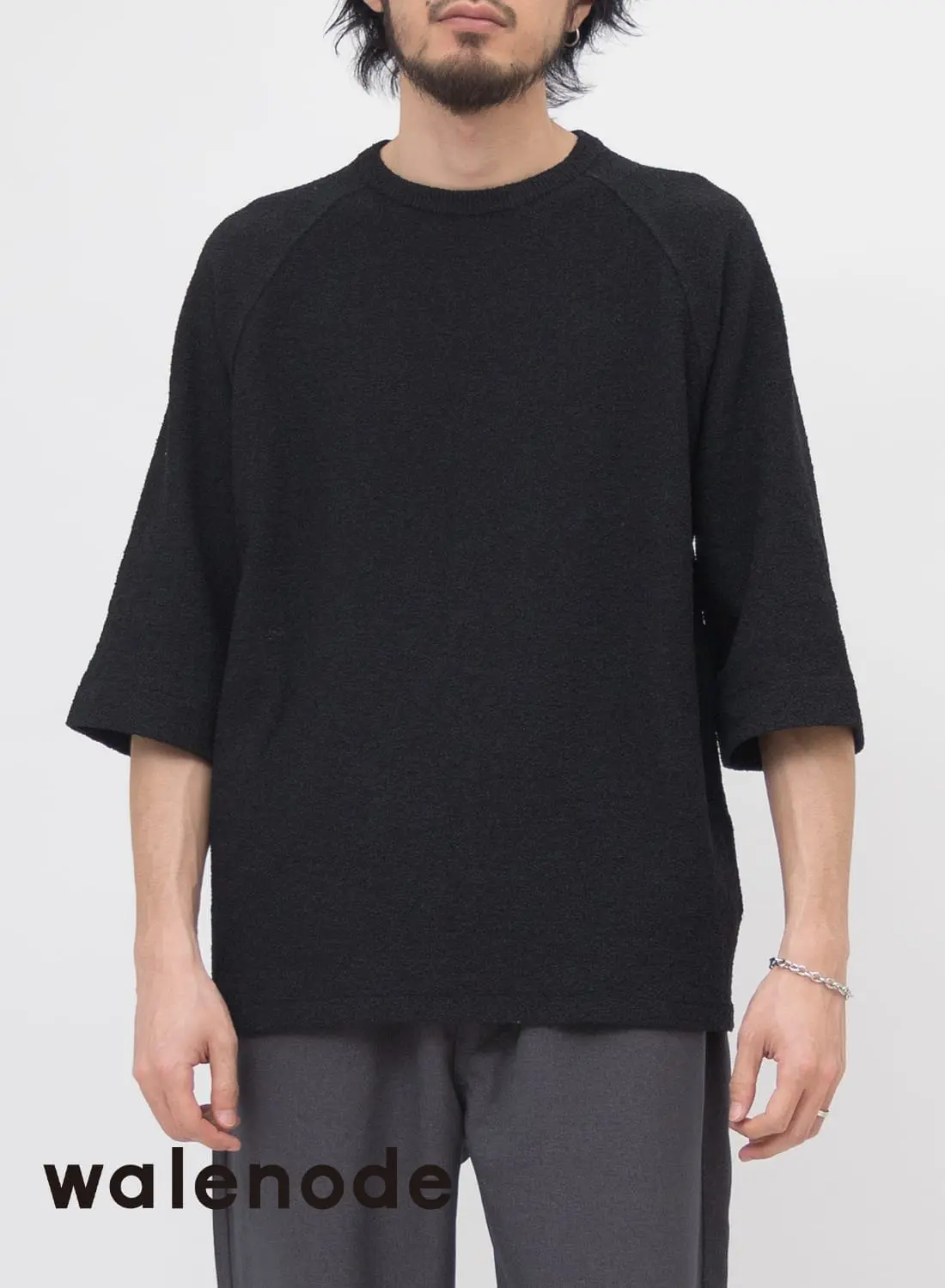naptime刺繍グレーラグランスリーブトレーナー INTER FACTORY トレーナー スウェット しの - Raglan Sleeve
