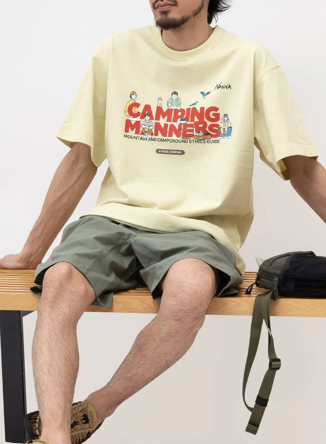 NANGA(ナンガ)/ECO HYBRID CAMPING MANNERS WILD ANIMALS TEE