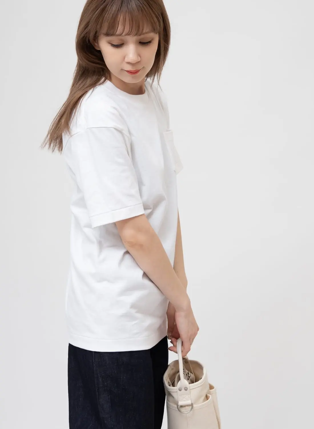 アナトミカ ポケT ポケTEE 半袖 Tシャツ 白T 無地 カットソー