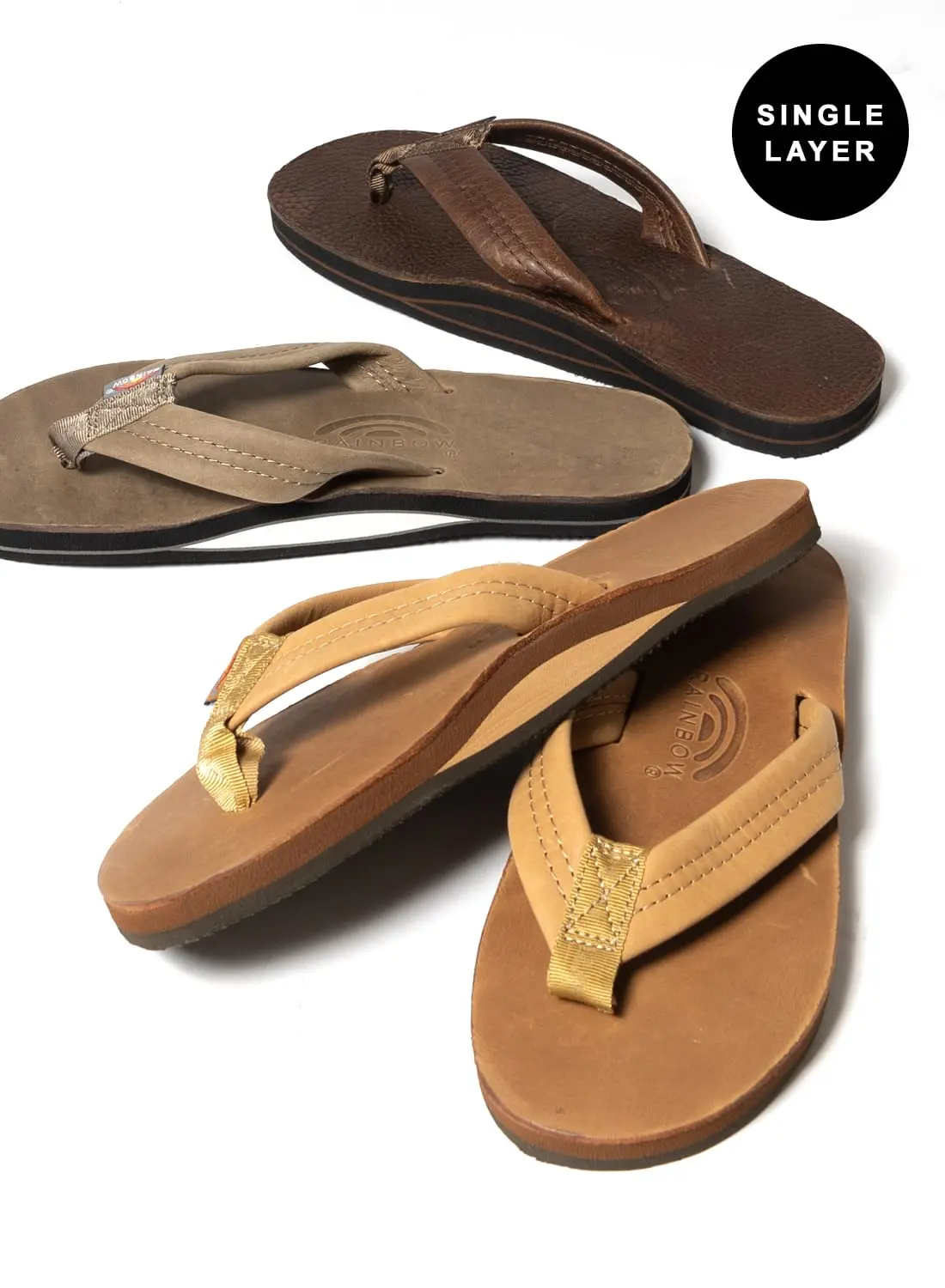 レインボーサンダル301Bentleyシングルレイヤー ClassicBrown Rainbow Sandals（レインボーサンダル）SINGLE LAYER LUXURY