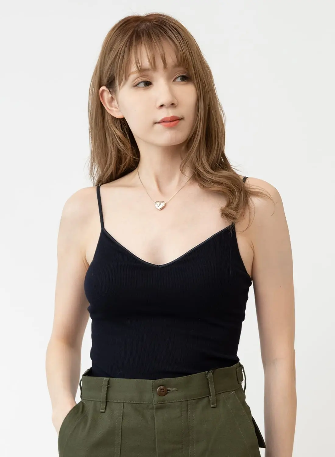 paloma wool ライトブルー リブ編み キャミソール sawada itto：サワダイット-デジタル編み図2211ot-4-フリル