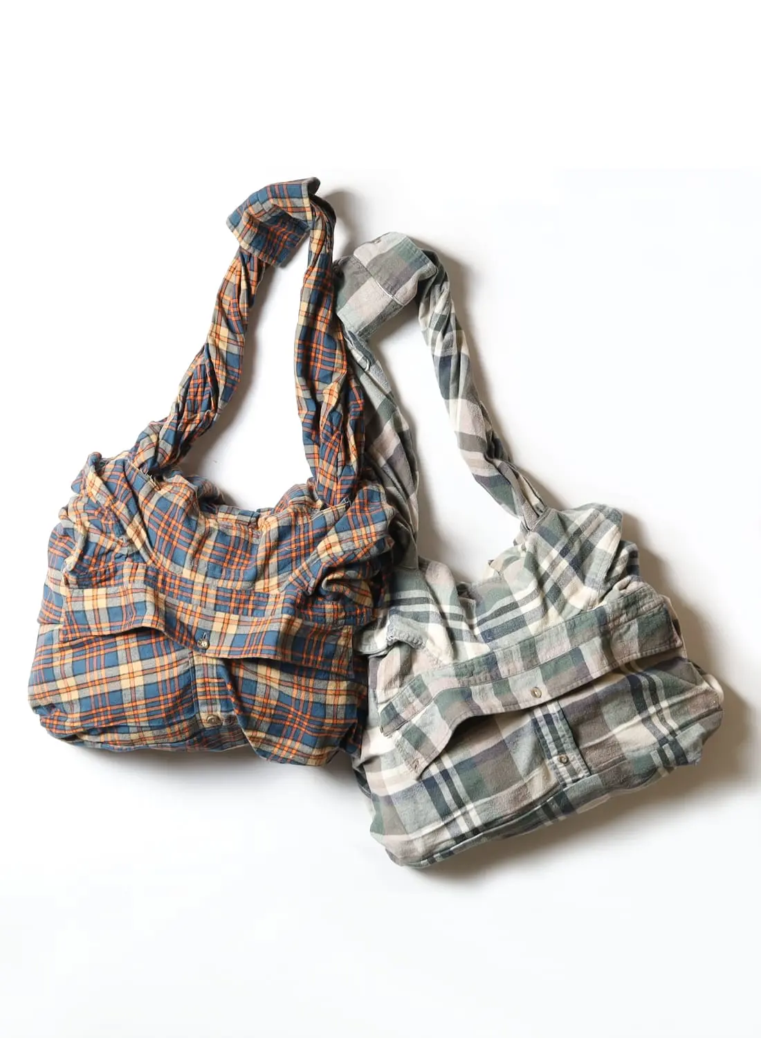 バッグ seven by seven REWORK SHIRT BAG - D SEVEN BY SEVEN - リワーク シャツ バッグ - REWORK SHIRT BAG