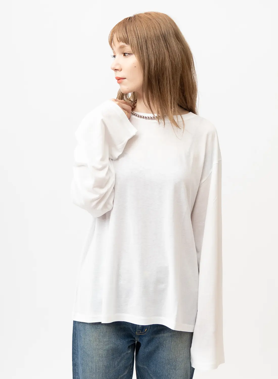 THE SHISHIKUI シシクイRIB TEE white 白 フリーサイズ the shishikui 】RIB TEE /WHITE