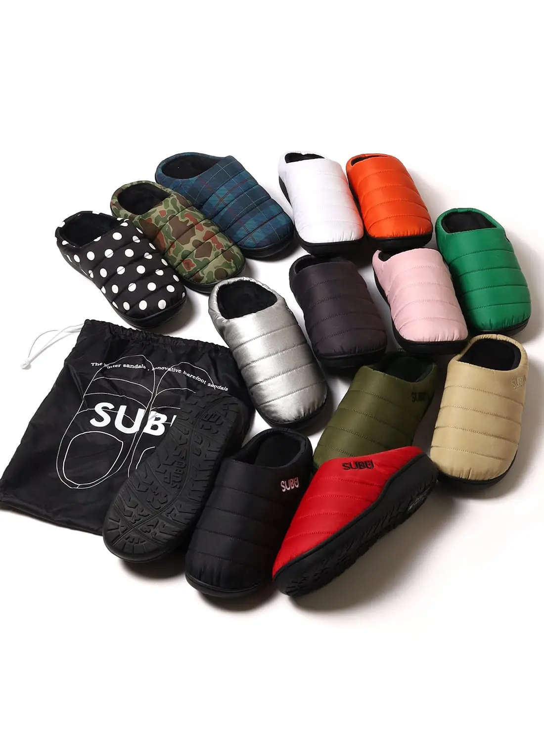 SUBU X WDS subu SANDAL チャコール スブ サンダル SUBU サンダル 冬サンダル 冬のサンダル スリッパ スブ 防寒 撥