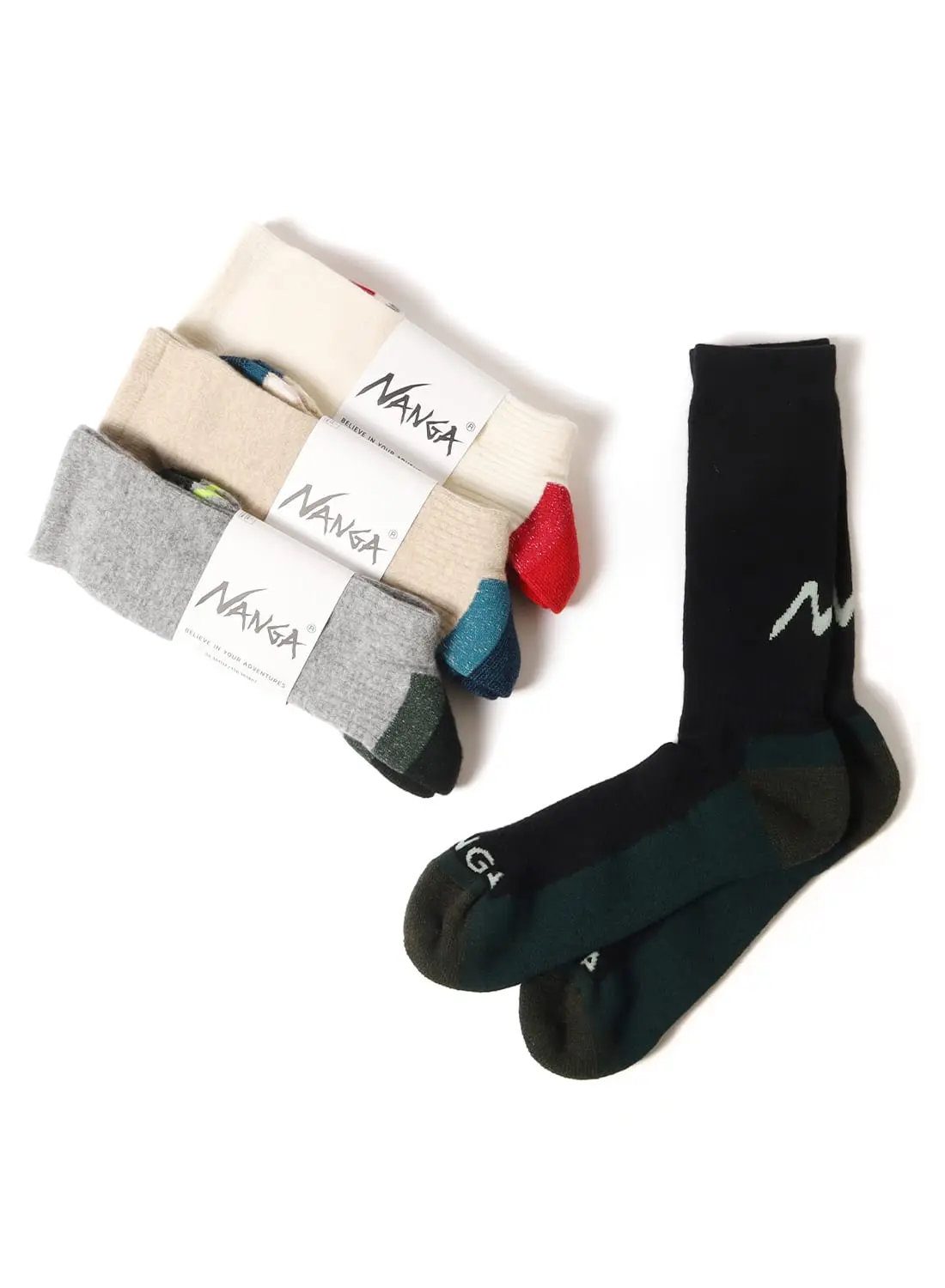 NANGA(ナンガ)/WOOL PILE COMPRESSION CREW SOCKS(ウール パイル