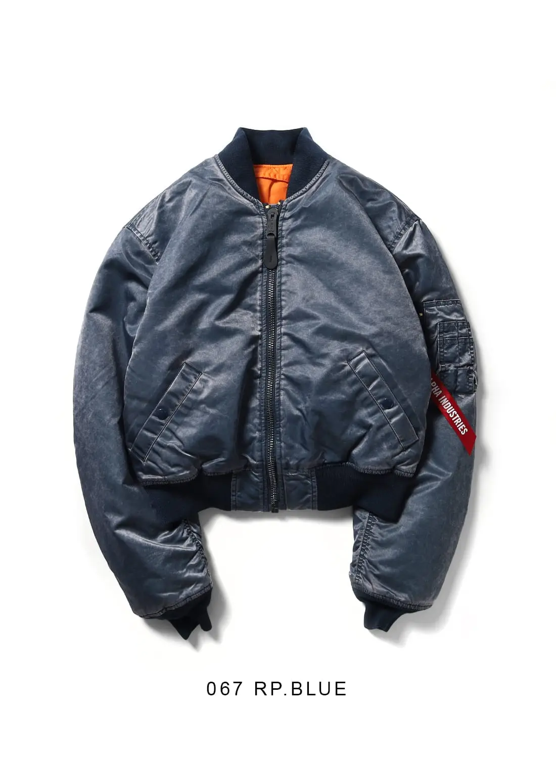 稀少 美品 ALPHA INDUSTRIES 90s USA製 黒タグ バックロゴ MA-1