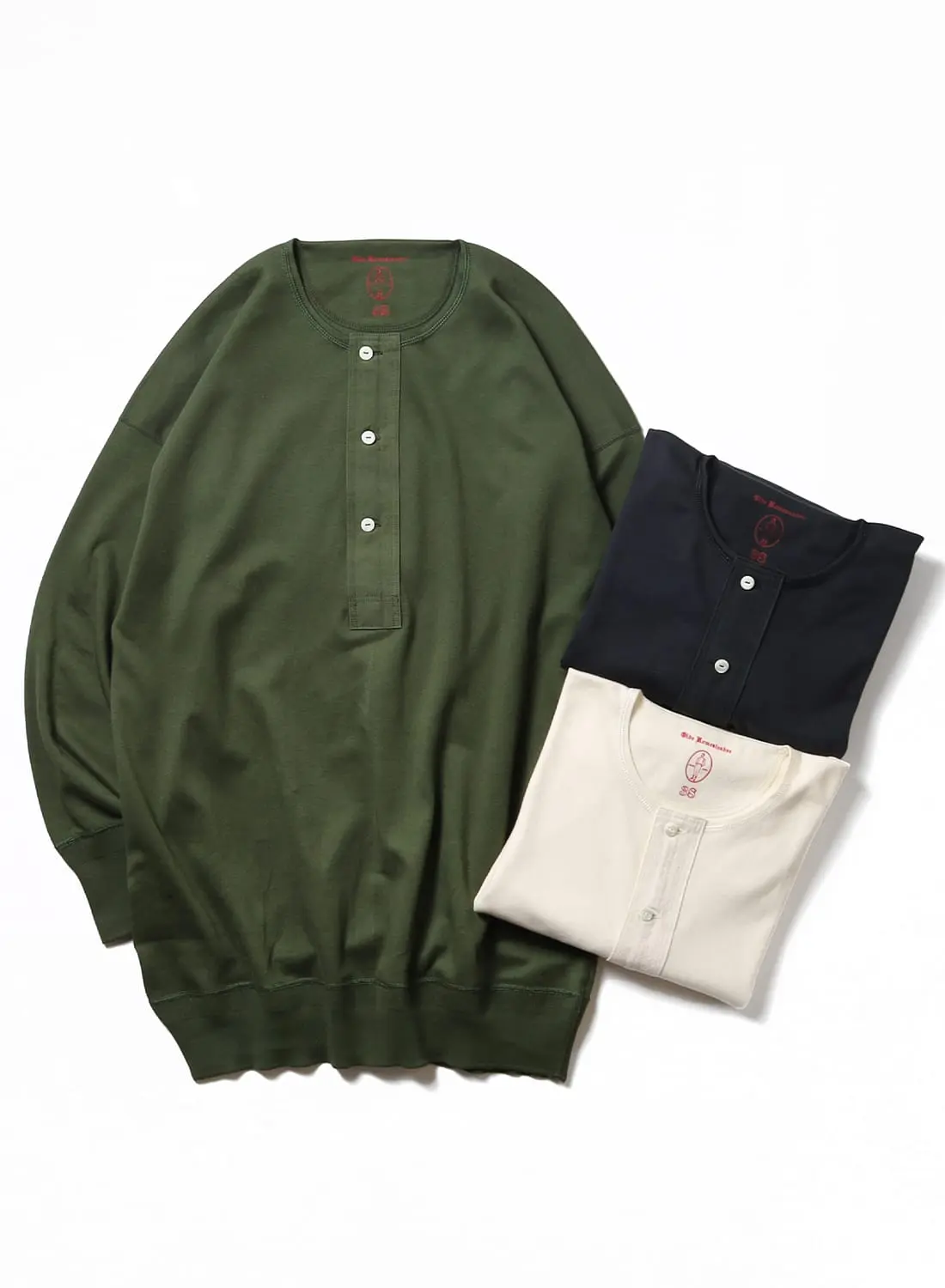 トップス Olde Homesteader Henley Neck long Sleeve Olde Homesteader 