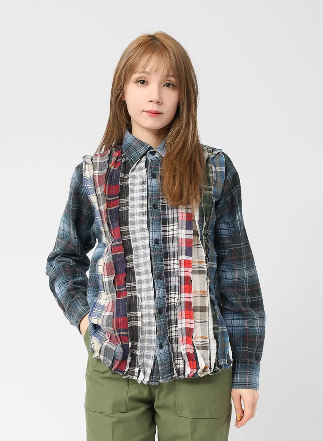 Needles フランネルチェックシャツ Rebuild By Needles（リビルドバイニードルズ）Flannel Shirt