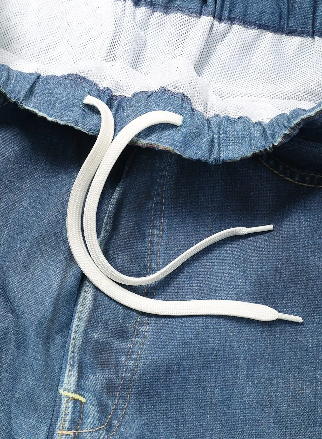 TOLQ（トルク）Trompe l'oeil Denim Swim Shorts