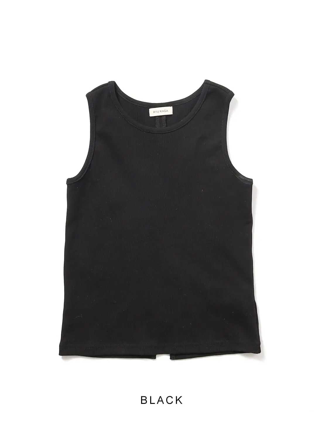 RYU KAGA(リュウ カガ)/Back slit tank-top(バック スリット