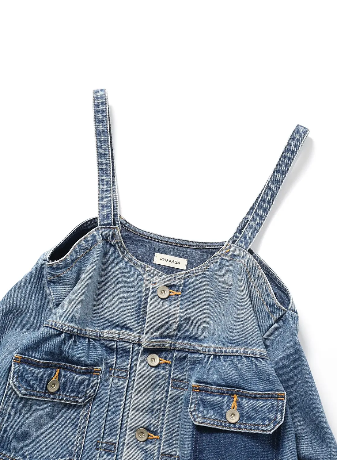 RYU KAGA(リュウ カガ)/Denim camisole(デニム キャミソール