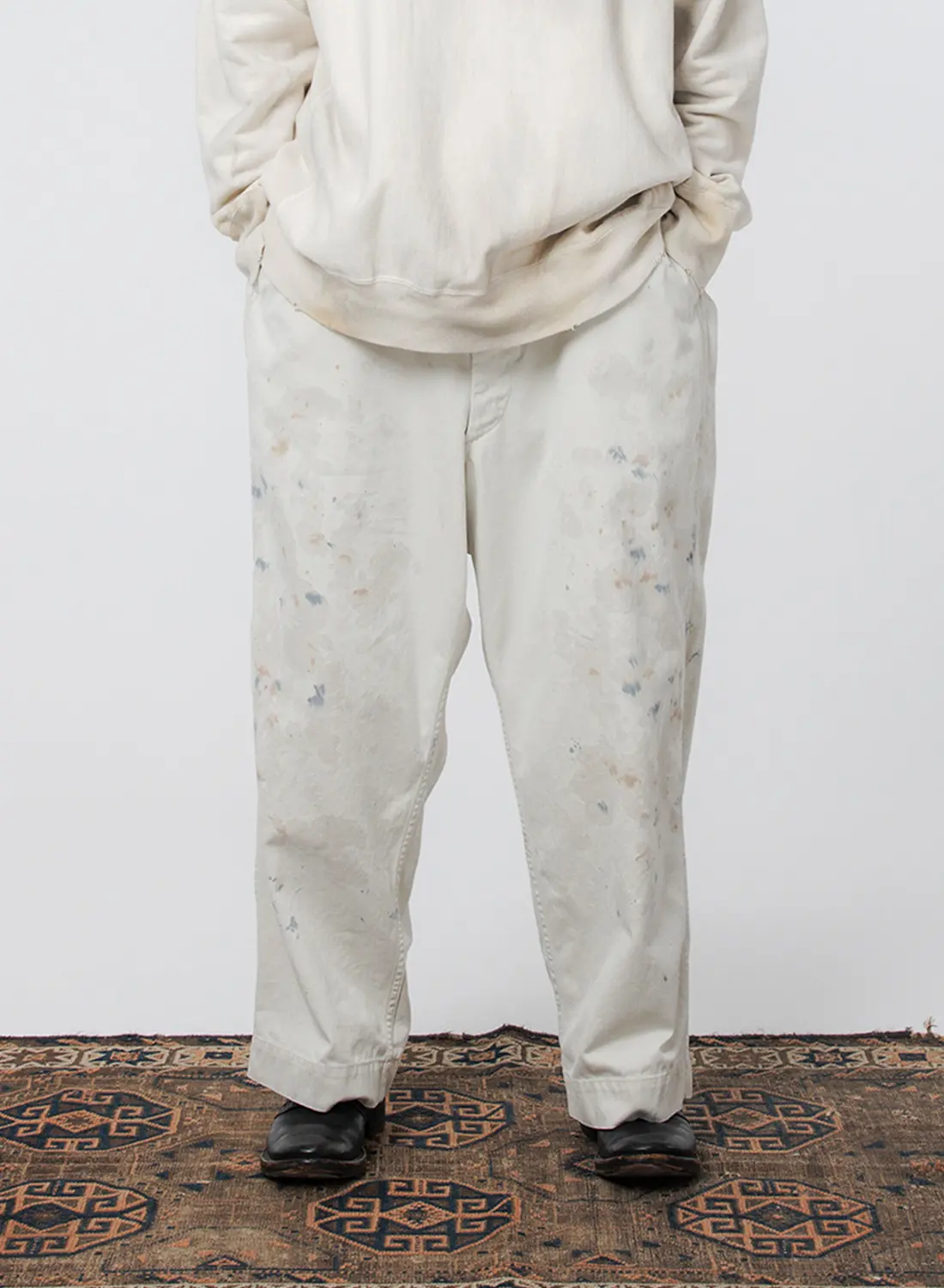 今季 STAINED WORK TROUSERS BW251-SWT Lサイズ BOWWOW - BOW WOW バウワウ パンツ STAINED WORK TROUSERS(BW251
