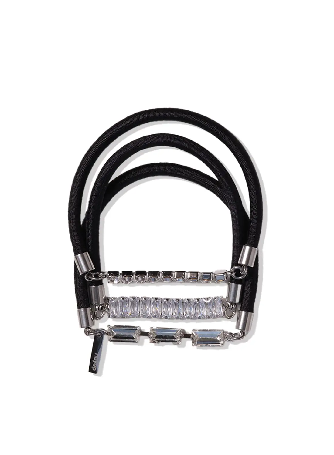 heyep(ヘイップ) Rhinestone Hair Ties 3 Piece Set(ライン