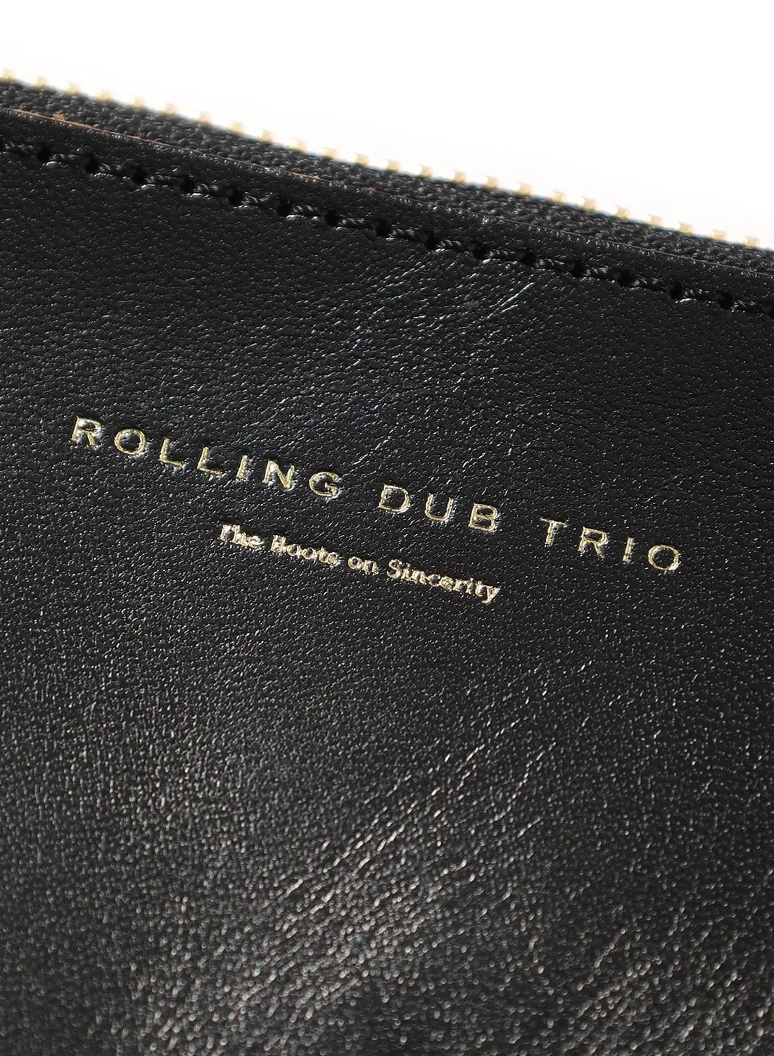 ローリングダブトリオ　ポーチ　Mサイズ ROLLING DUB TRIO “SQUARE ZIP & SNAP POUCH size M”＜BLACK