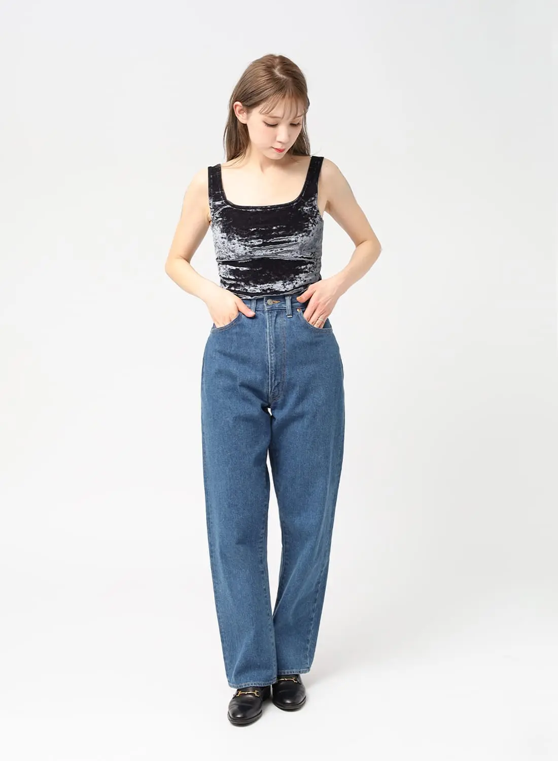 SIMONE WILD(シモーネワイルド)/SINGLET(シングレット)/レディース トップス インナー ベロア タンクトップ SIMONE  WILD(シモーネワイルド)| MOONLOID