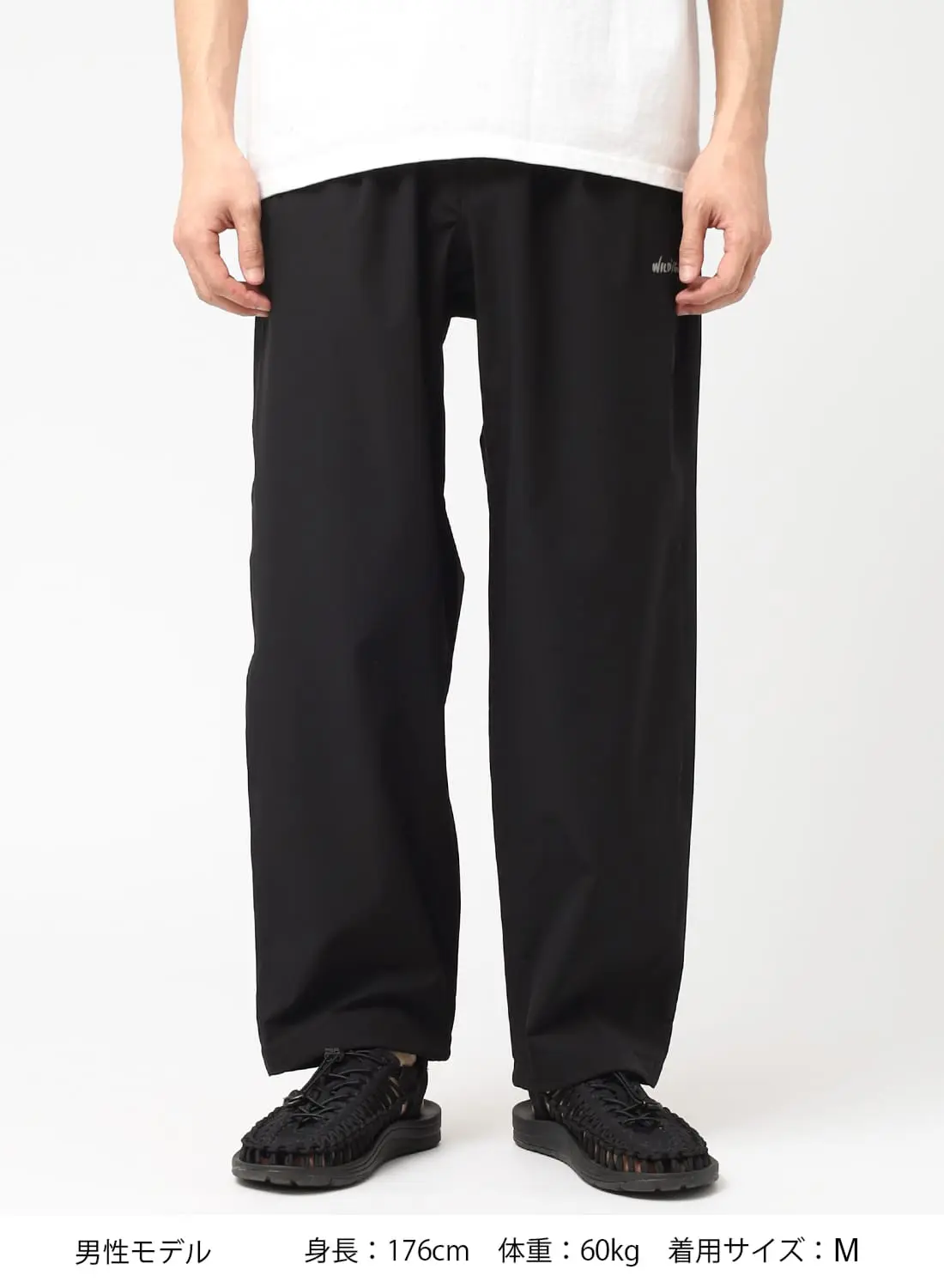 パンツ HOLIDAY WOOL DRAWSTRINGSSLACKS BLK size1 HOLIDAY WOOL DRAWSTRINGSSLACKS BLK size1