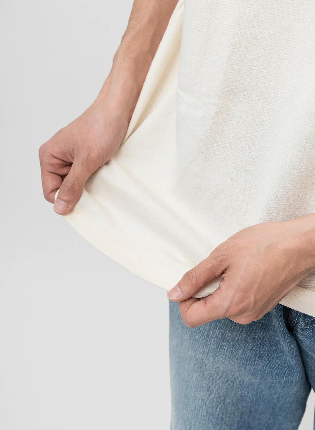 アナトミカ モックネック Tシャツ 長袖 Tシャツ 無地 カットソー
