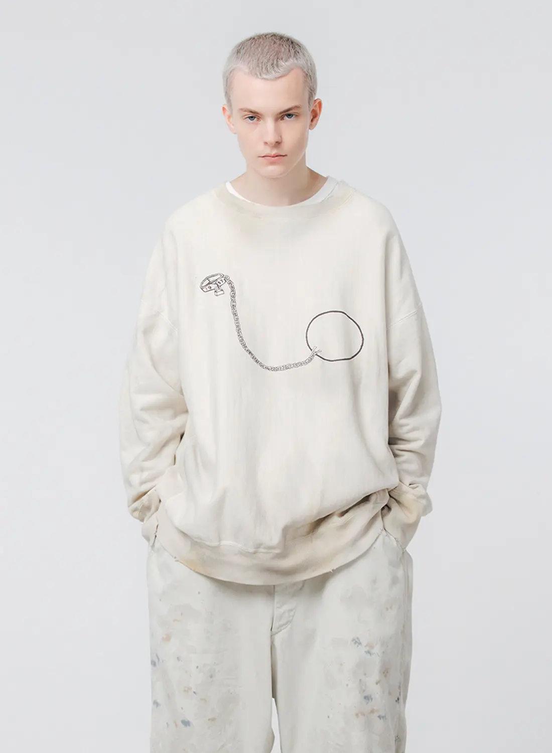 【爆売り！】 AND WOW(バウワウ)BALL BOW CHAIN アンド SWEATSHIRT(ボール トップス
