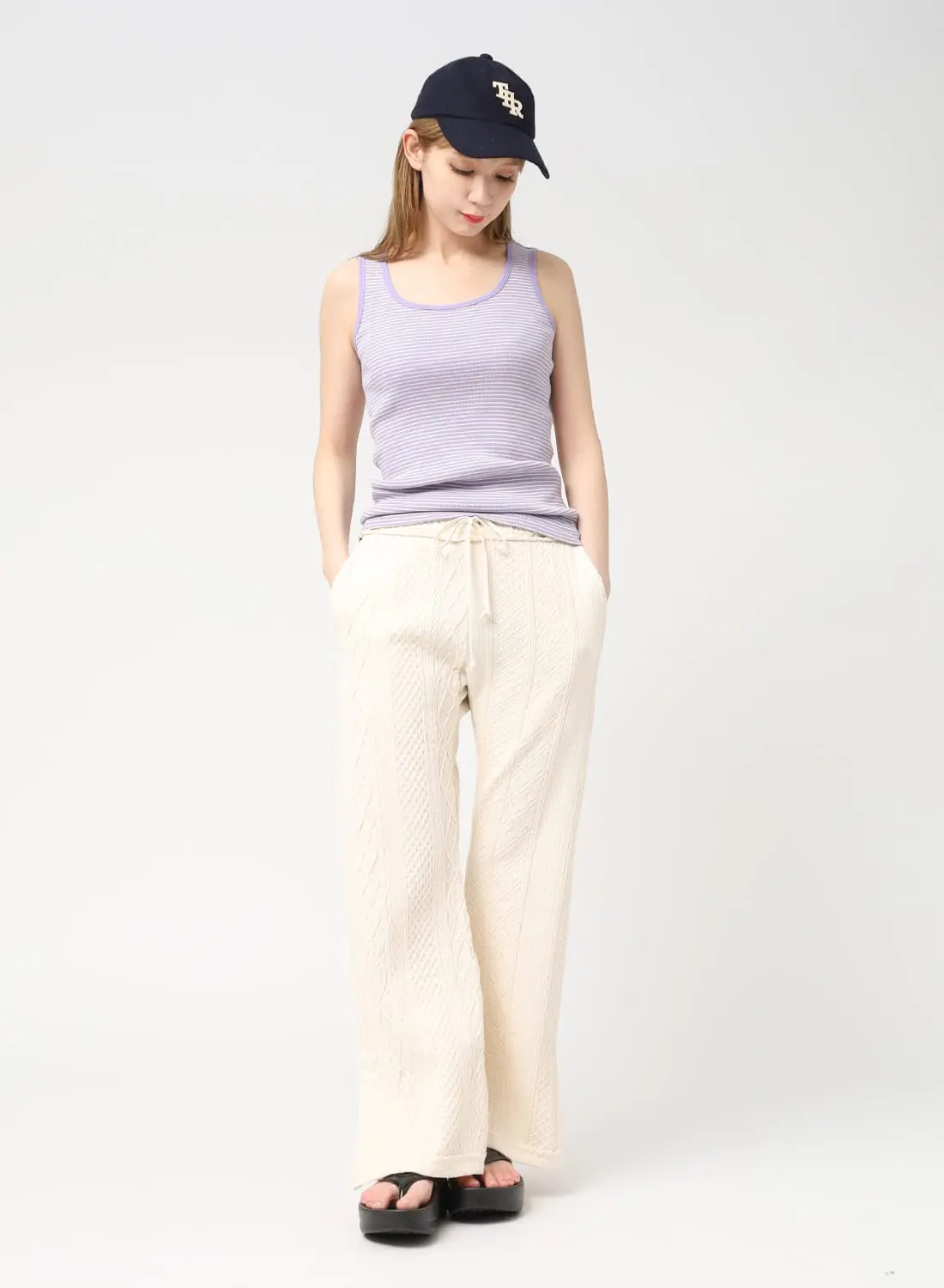 ブレアリリー L×2枚 リップサービス LIP SERVICE センタースリットフレアデニム