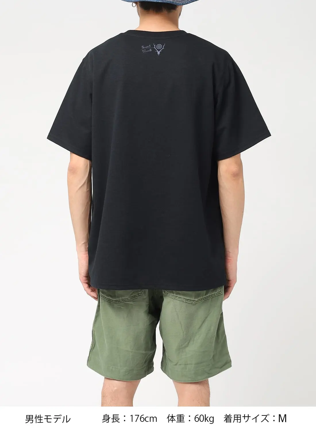 【S2W8】【未使用】ロングスリーブクルーネックTシャツ-スカル&ターゲット S2W8】【未使用】ロングスリーブクルーネックTシャツ-スカル