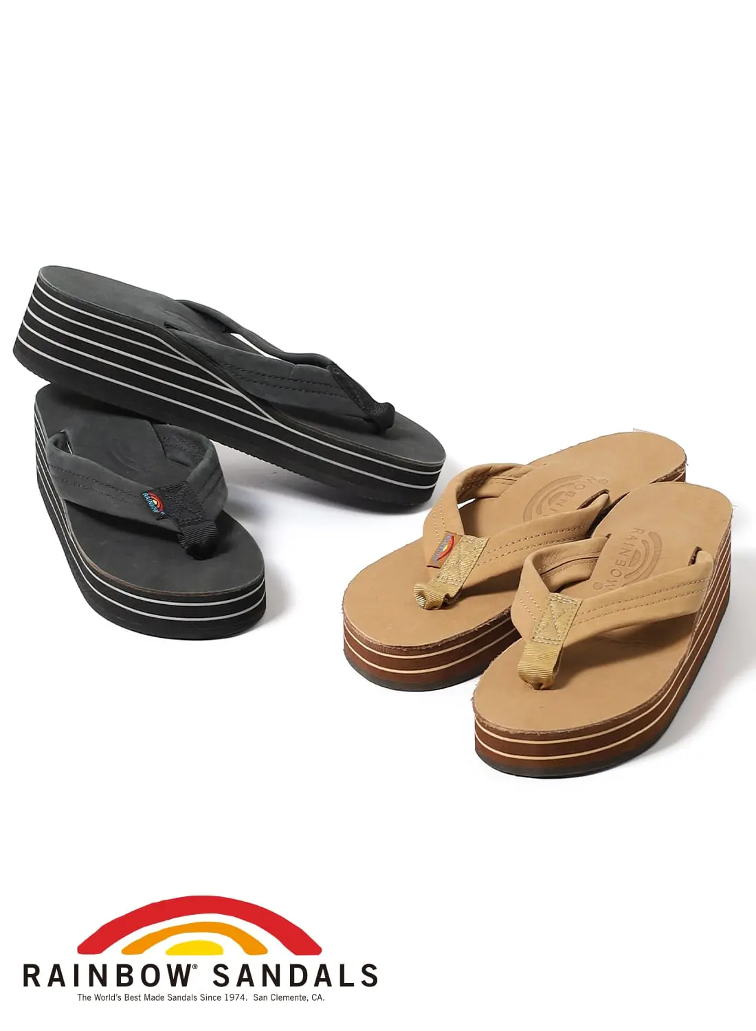 RAINBOW SANDALS(レインボーサンダル)/SIX LAYER WEDGE(シックス