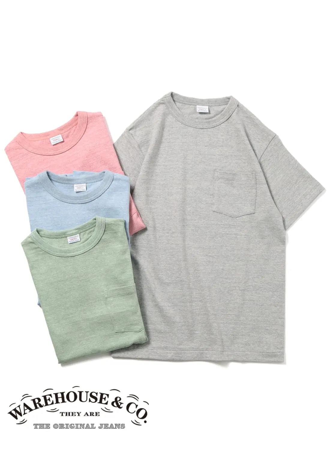WAREHOUSE（ウエアハウス）Lot4097 88/12杢ポケットT