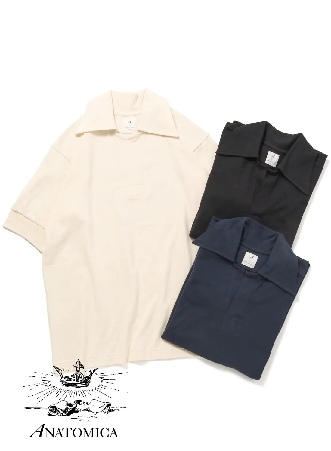 ANATOMICA（アナトミカ）SKIPPER POLO（スキッパーポロ）25SS