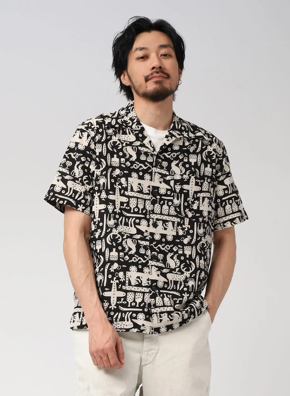 アナトミカ　サイズ28 ANATOMICA（アナトミカ）EZO SHIRT（エゾ シャツ）25SS オープン