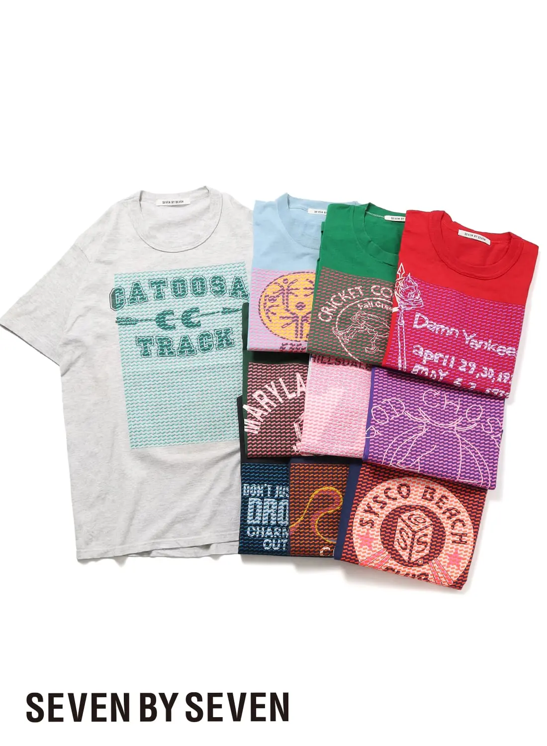 SEVEN BY SEVEN（セブンバイセブン）REWORK EMBROIDERY TEE