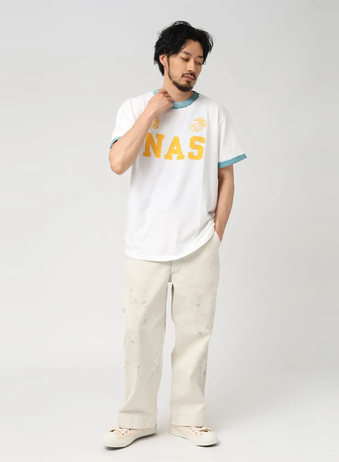 BOW WOW（バウワウ）NAVAL AIR STATION TRIM TEE（ナヴァル エア