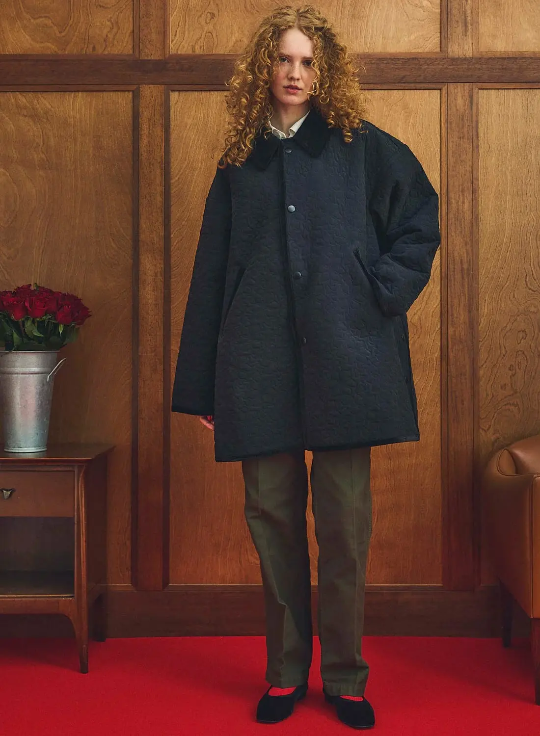 Oblada(オブラダ)/FLOWER EMBROIDERY COAT(フラワー エンブロイ