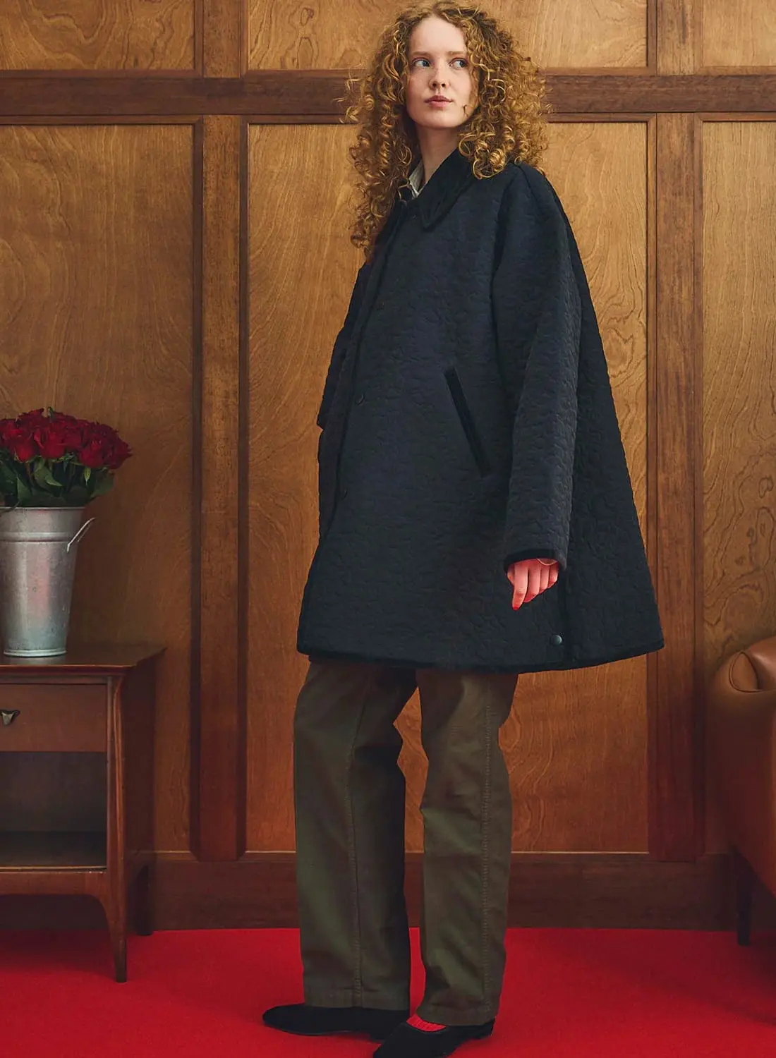 コート Embroidered Coat Oblada(オブラダ)/FLOWER EMBROIDERY COAT(フラワー エンブロイ