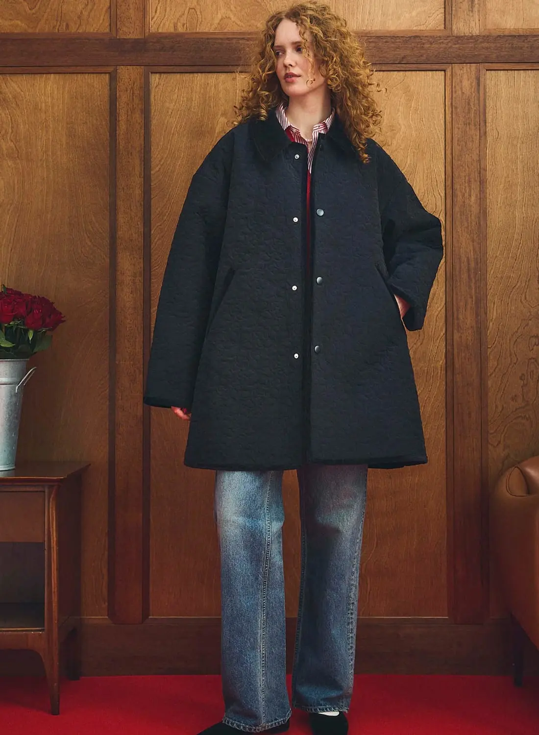 PORTS V coat エンブロイダリーウールコート Oblada(オブラダ)/FLOWER EMBROIDERY COAT(フラワー エンブロイ