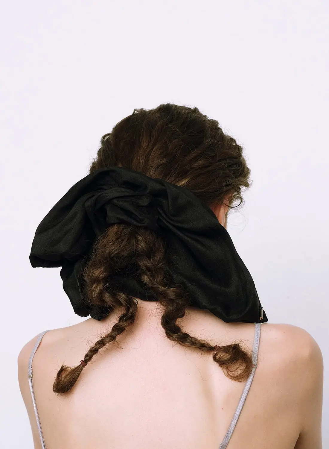 heyep(ヘイップ)/Silk Square Large Scrunchie(シルク スクエア