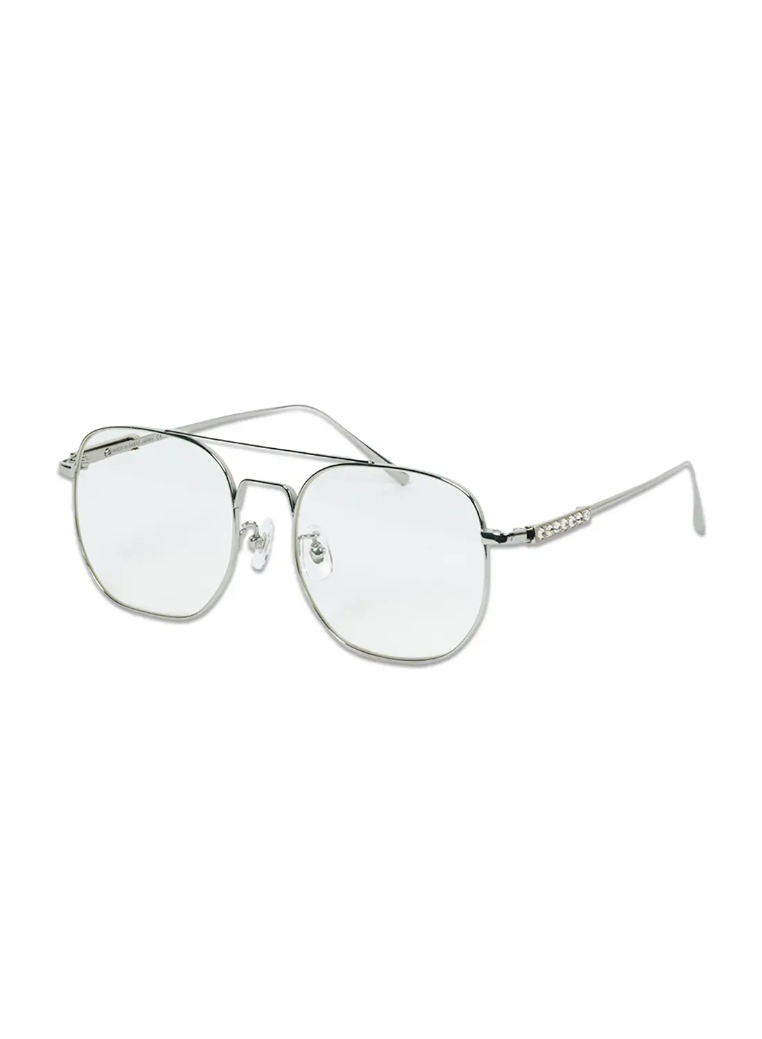 AVIATOR GLASSES WITH RHINESTONES AND LOGO|アビエーター グラス