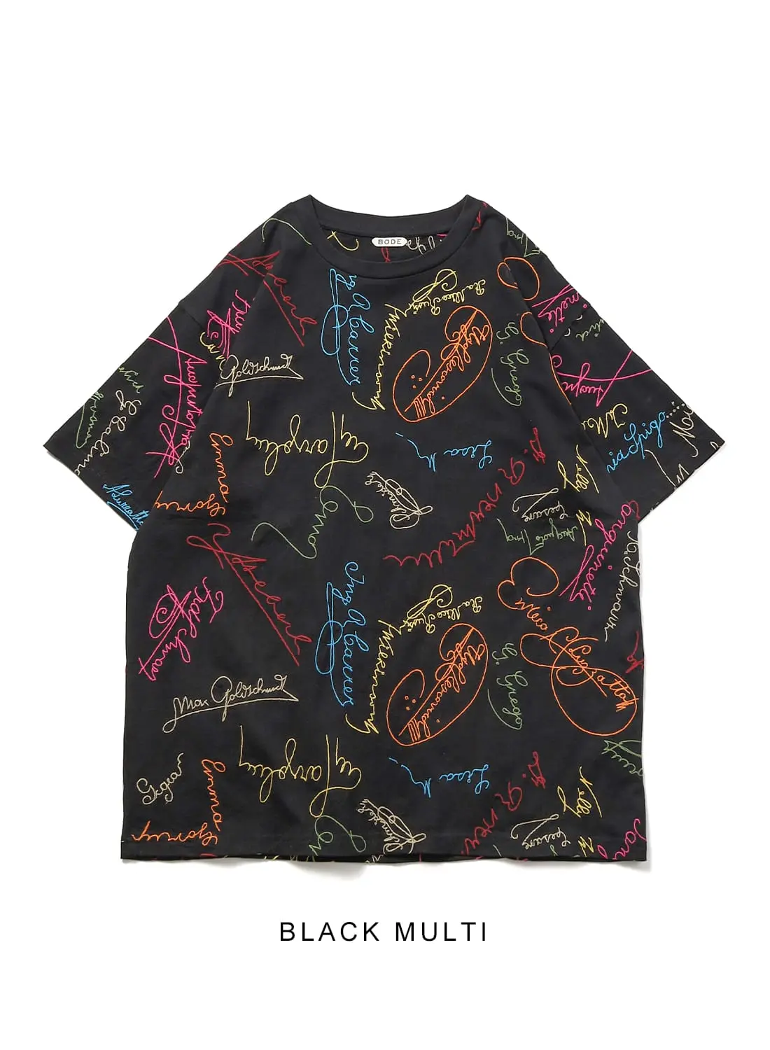 人気提案 BODE（ボーディ）SIGNATURE SCRAWL BOXY TEE（シグネーチャー トップス