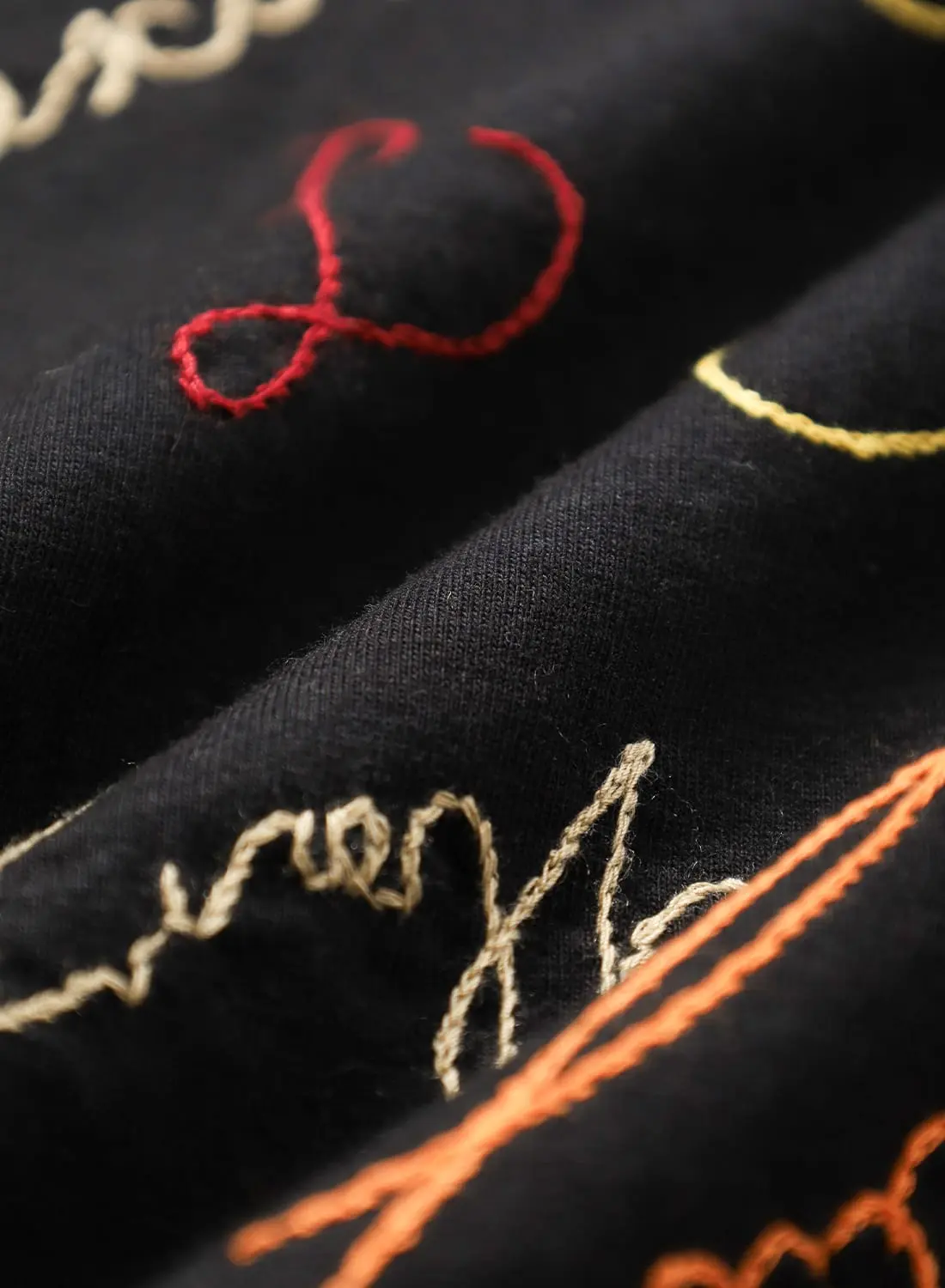 ブラミンク　インティメイト シルク ショートスリーブ 黒　ロゴ刺繍 インティメイト シルク ショートスリーブ